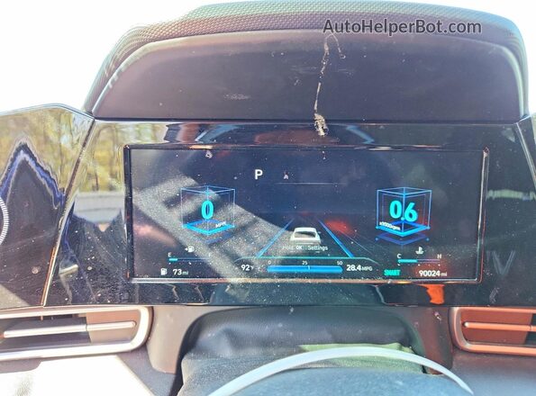 5NPLN4AG8MH023701 2021 HYUNDAI ELANTRA Blue Սարքավորումների վահանակի տեսք