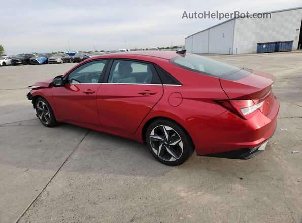 5NPLP4AG1MH019953 2021 HYUNDAI ELANTRA Бордовый Задняя левая четверть