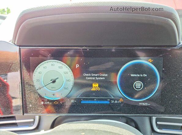 5NPLP4AG1MH037059 2021 HYUNDAI ELANTRA Red Вид щитка приладів