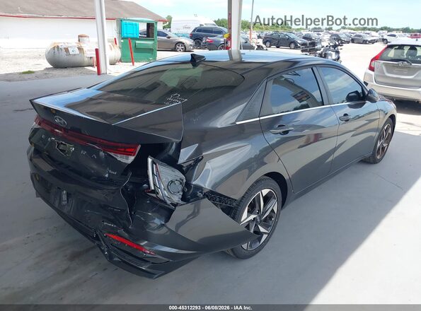 5NPLP4AG2MH037555 2021 HYUNDAI ELANTRA Gray Rear right