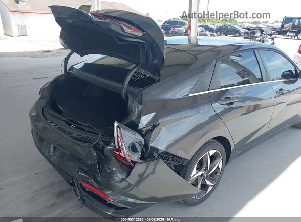 5NPLP4AG2MH037555 2021 HYUNDAI ELANTRA Gray Front view