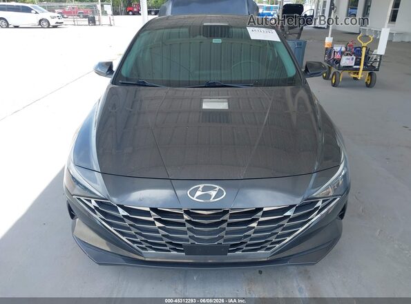5NPLP4AG2MH037555 2021 HYUNDAI ELANTRA Gray Instrument cluster view