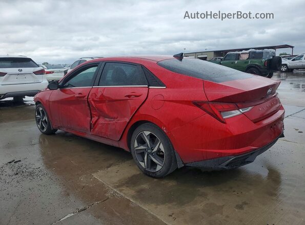 5NPLP4AG2PH116826 2023 HYUNDAI ELANTRA Red უკანა მარცხენა