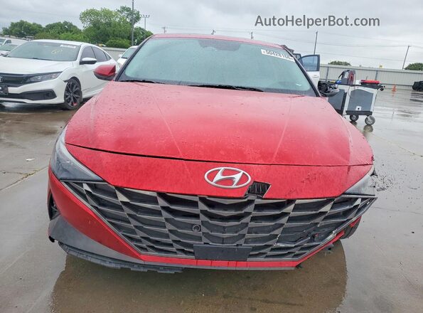 5NPLP4AG2PH116826 2023 HYUNDAI ELANTRA Red წინა ხედი