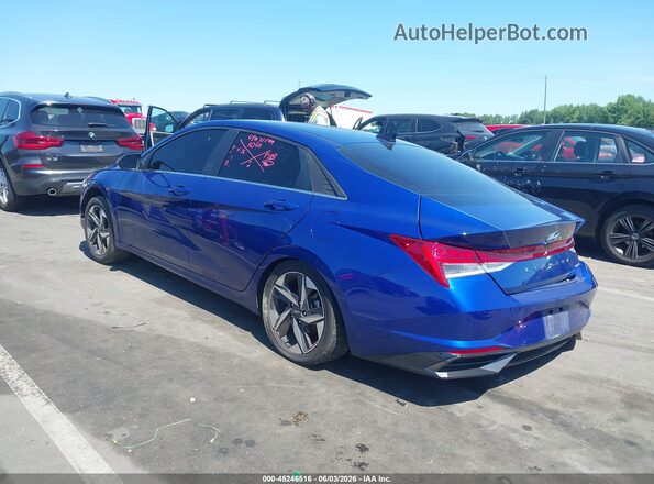 5NPLP4AG4PH111157 2023 HYUNDAI ELANTRA Blue უკანა მარცხენა