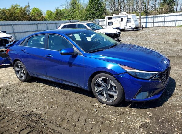 5NPLP4AG6MH008611 2021 HYUNDAI ELANTRA Blue 
