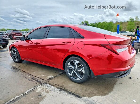 5NPLP4AG6NH077784 2022 HYUNDAI ELANTRA Красный Задняя левая четверть