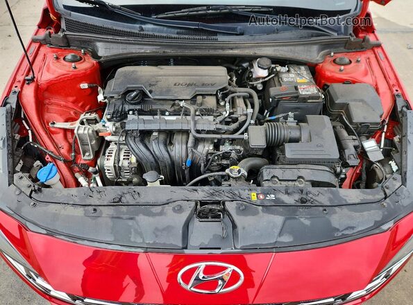 5NPLP4AG6NH077784 2022 HYUNDAI ELANTRA Красный Вид задней части салона