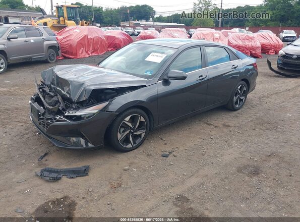 5NPLP4AG7MH012991 2021 HYUNDAI ELANTRA Gray წინა მარცხენა ხედი სამი მეოთხედიდან