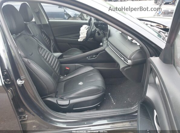 5NPLP4AG7MH012991 2021 HYUNDAI ELANTRA Gray წინა სალონის ხედი