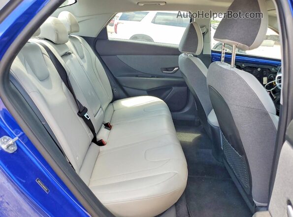 5NPLP4AG7MH026731 2021 HYUNDAI ELANTRA Blue Widok tylnych siedzeń