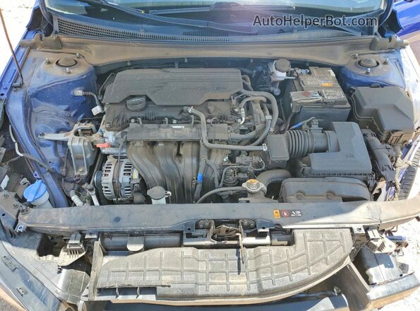 5NPLP4AG7MH026731 2021 HYUNDAI ELANTRA Blue Widok wnętrza z tyłu
