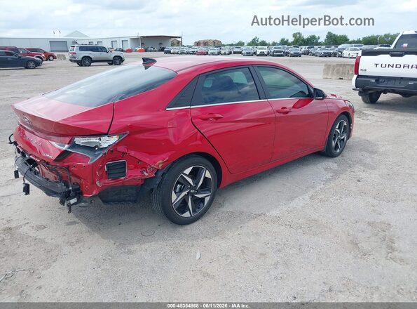 5NPLP4AGXNH059045 2022 HYUNDAI ELANTRA Red Tył prawy