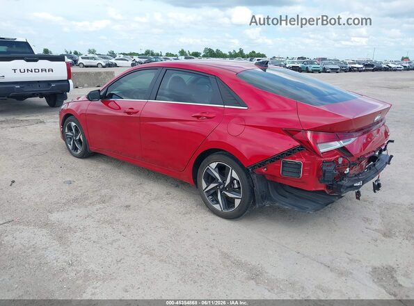 5NPLP4AGXNH059045 2022 HYUNDAI ELANTRA Red Tył lewy