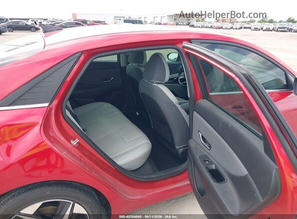 5NPLP4AGXNH059045 2022 HYUNDAI ELANTRA Red Widok naklejki z numerem VIN