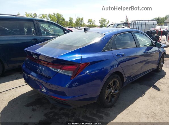 5NPLS4AG0MH020056 2021 HYUNDAI ELANTRA Blue Rear right