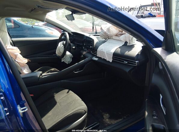 5NPLS4AG0MH020056 2021 HYUNDAI ELANTRA Blue Front interior view