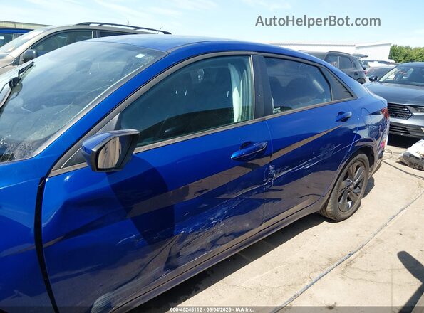 5NPLS4AG0MH020056 2021 HYUNDAI ELANTRA Blue 360 interior view