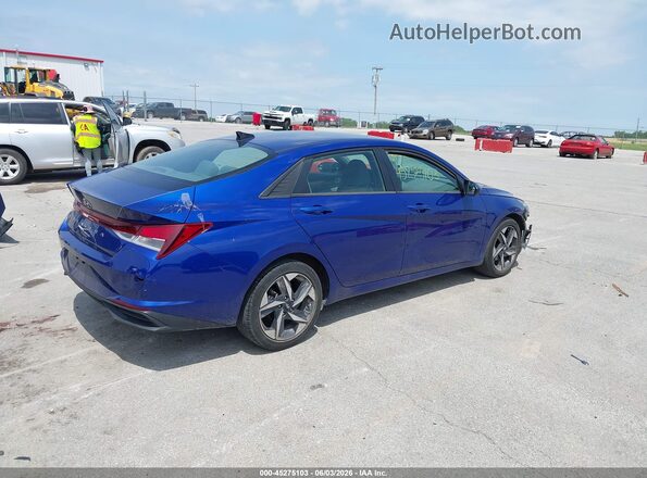 5NPLS4AG0PH108741 2023 HYUNDAI ELANTRA Blue Հետևի աջ