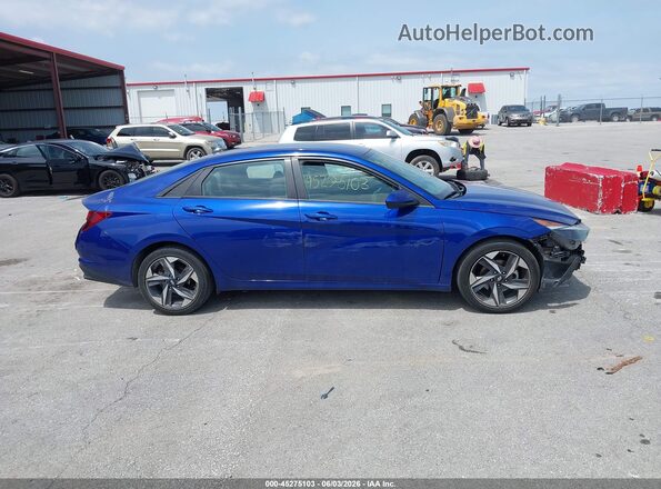 5NPLS4AG0PH108741 2023 HYUNDAI ELANTRA Blue Սալոնի 360 աստիճան տեսք