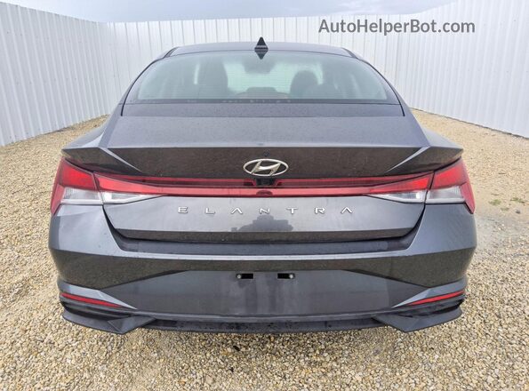 5NPLS4AG1MH019787 2021 HYUNDAI ELANTRA Серый Вид сзади