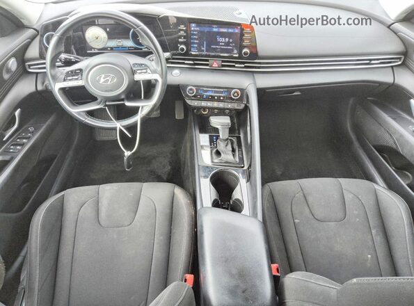 5NPLS4AG1MH019787 2021 HYUNDAI ELANTRA Серый Вид панели приборов