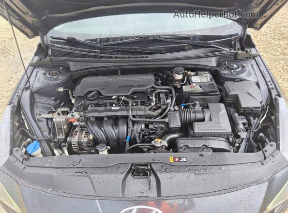5NPLS4AG1MH019787 2021 HYUNDAI ELANTRA Серый Вид задней части салона