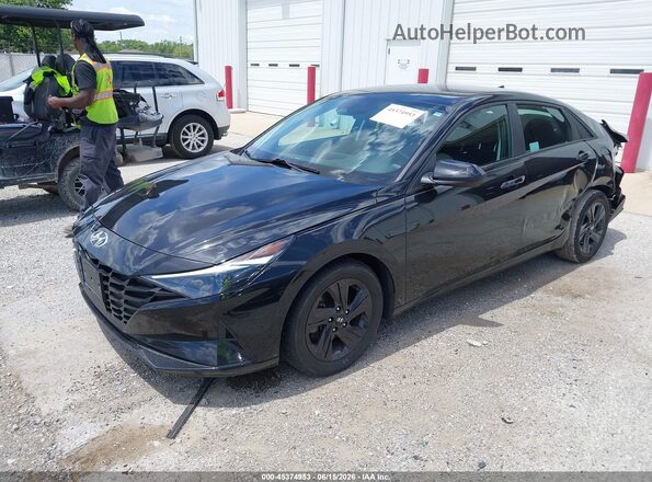 5NPLS4AG2MH016350 2021 HYUNDAI ELANTRA Черный Передняя левая четверть