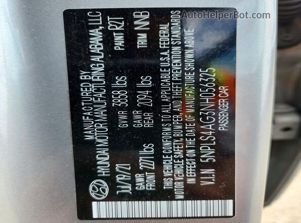 5NPLS4AG3NH056325 2025 HYUNDAI ELANTRA Silver Շարժիչի բաժամունքի տեսք