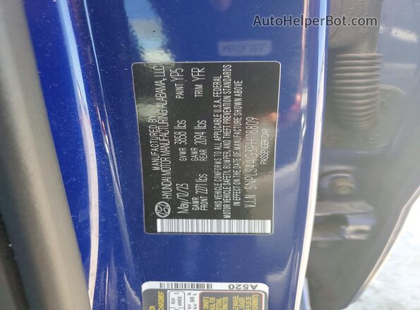 5NPLS4AG3PH118809 2023 HYUNDAI ELANTRA Blue 