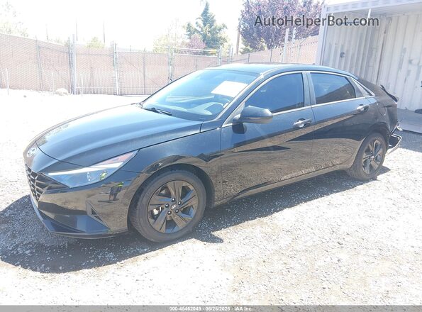 5NPLS4AG5NH056312 2022 HYUNDAI ELANTRA Черный Передняя левая четверть