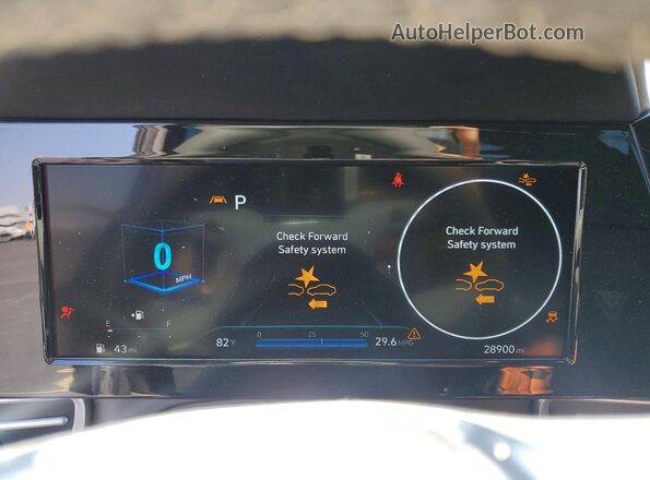 5NPLS4AG6NH082305 2022 HYUNDAI ELANTRA Угольный Вид щитка приборов