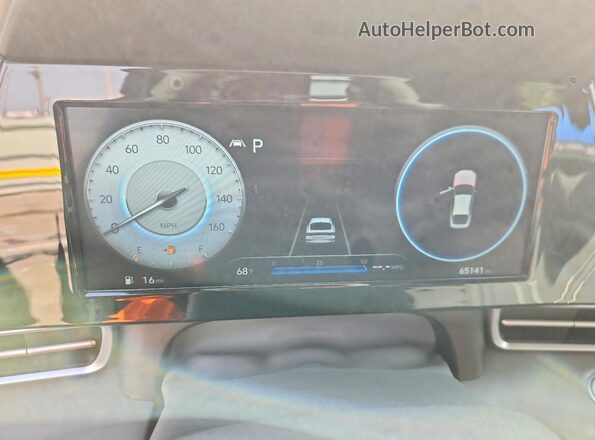 5NPLS4AG6NH085091 2022 HYUNDAI ELANTRA Gray Вид щитка приладів