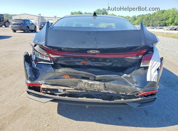 5NPLS4AG7NH086718 2022 HYUNDAI ELANTRA Black Вид ззаду