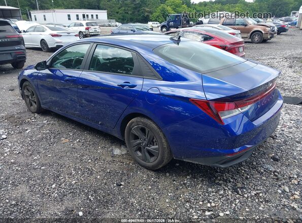 5NPLS4AG9NH068463 2022 HYUNDAI ELANTRA Blue Հետևի ձախ