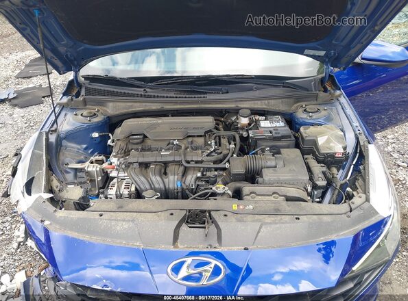 5NPLS4AG9NH068463 2022 HYUNDAI ELANTRA Blue Հետևի տեսք