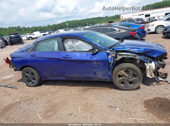 5NPLS4AGXNH069508 2022 HYUNDAI ELANTRA Blue უკანა სალონის ხედი