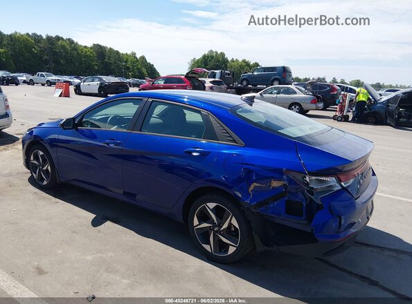 5NPLS4AGXPH091611 2023 HYUNDAI ELANTRA Синий Задняя левая четверть