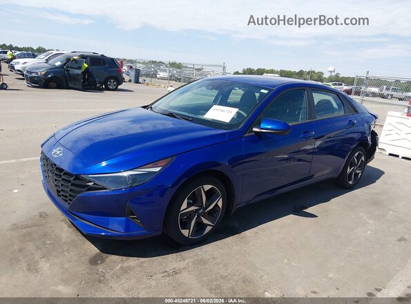 5NPLS4AGXPH091611 2023 HYUNDAI ELANTRA Синий Передняя левая четверть