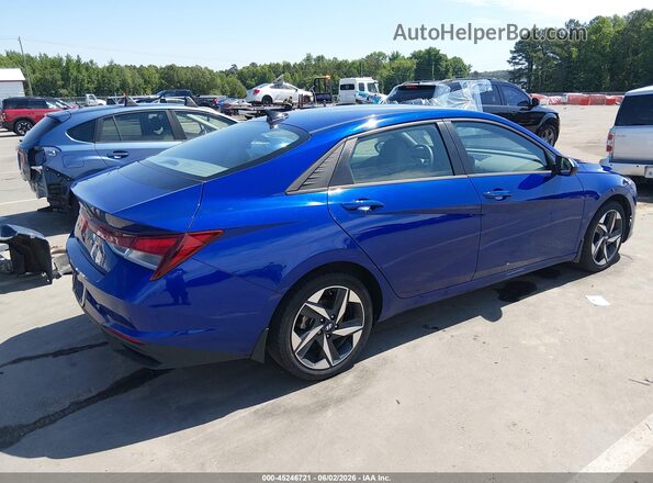 5NPLS4AGXPH091611 2023 HYUNDAI ELANTRA Синий Задняя правая четверть