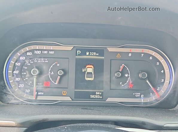 5NTJA4DEXRH120758 2024 HYUNDAI SANTA Gray Instrument cluster view