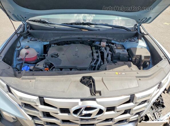 5NTJB4AE2NH001260 2022 HYUNDAI SANTA Blue Rear interior view