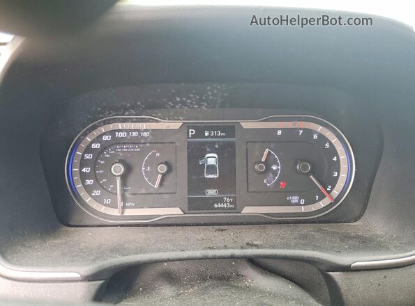 5NTJB4AE4NH037113 2022 HYUNDAI SANTA White Vista del cuadro de instrumentos