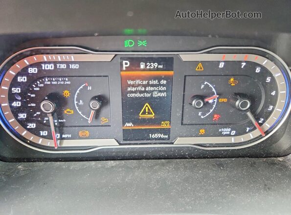 5NTJB4DE8RH120092 2024 HYUNDAI SANTA Black Widok zestawu wskaźników