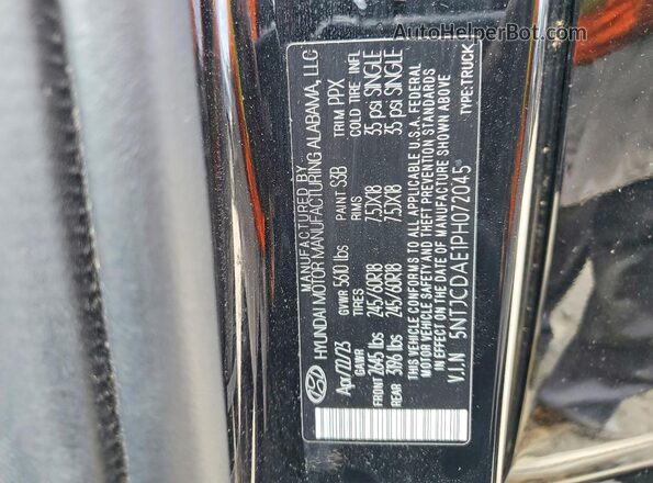 5NTJCDAE1PH072045 2023 HYUNDAI SANTA Black 