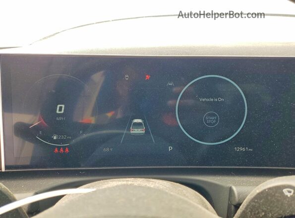 5NTJCDDE4SH139743 2025 HYUNDAI SANTA White ხელსაწყოთა პანელის ხედი
