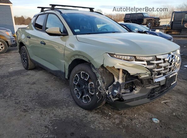 5NTJCDDE5RH105384 2024 HYUNDAI SANTA Зеленый Передняя правая четверть