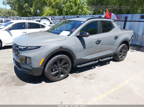 5NTJCDDF7RH114340 2024 HYUNDAI SANTA CRUZ Gray წინა მარცხენა ხედი სამი მეოთხედიდან