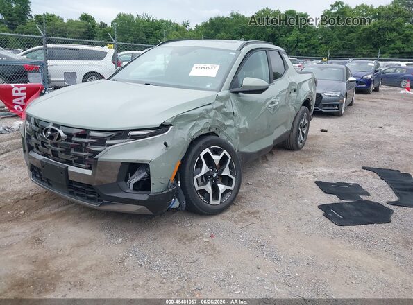 5NTJEDAF3NH006922 2022 HYUNDAI SANTA CRUZ Green Առջևի ձախ երեք քառորդ տեսարան