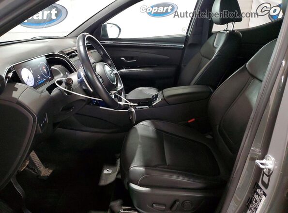 5NTJEDAF8NH033730 2022 HYUNDAI SANTA Gray Vista interior delantera
